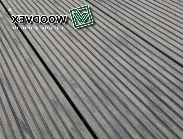 Террасная доска WOODVEX Select серого цвета &amp;quot;Дым&amp;quot; из ДПК купить в Славянске-на-Кубани