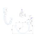 Крюк короткий усиленный модернизированный с комплектом крепления Aquasystem, RAL 8017 Коричневый 150/100 купить в Славянске-на-Кубани