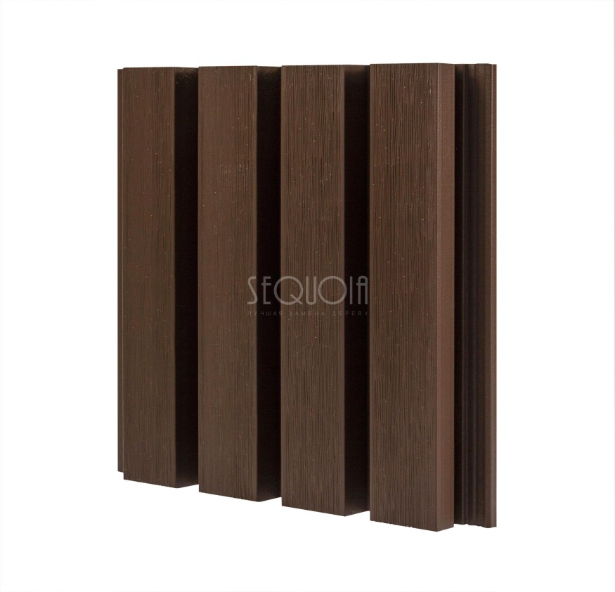Доска фасадная SEQUOIA co-extrusion Коричневая купить в Славянске-на-Кубани
