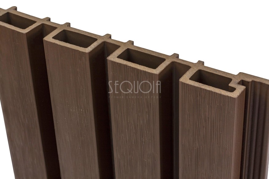 Доска фасадная SEQUOIA co-extrusion Коричневая купить в Славянске-на-Кубани