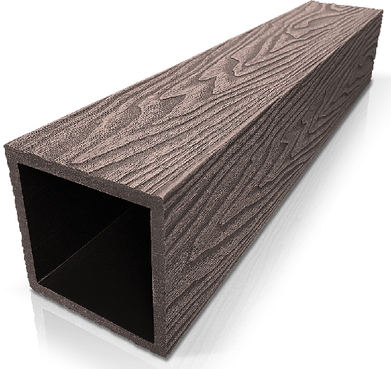 Столб ДПК 3D GardenParkett с текстурой дерева Венге купить в Славянске-на-Кубани