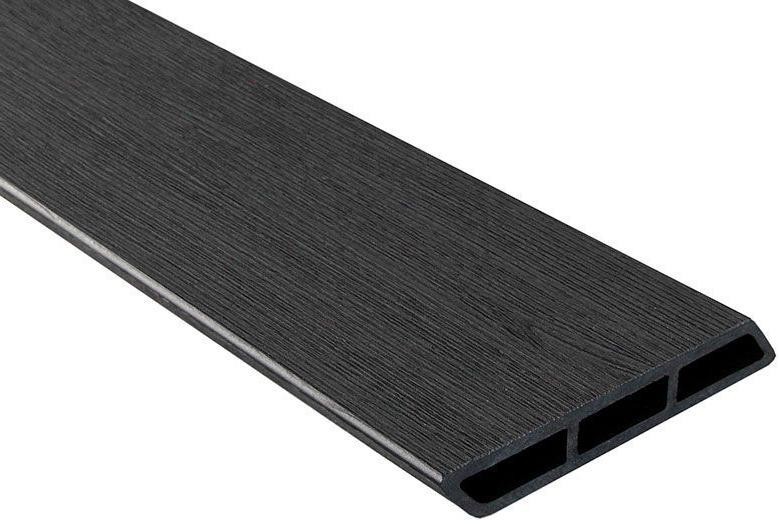 Доска Ромбус 3D ДПК Outdoor STORM BLACK черного цвета купить в Славянске-на-Кубани