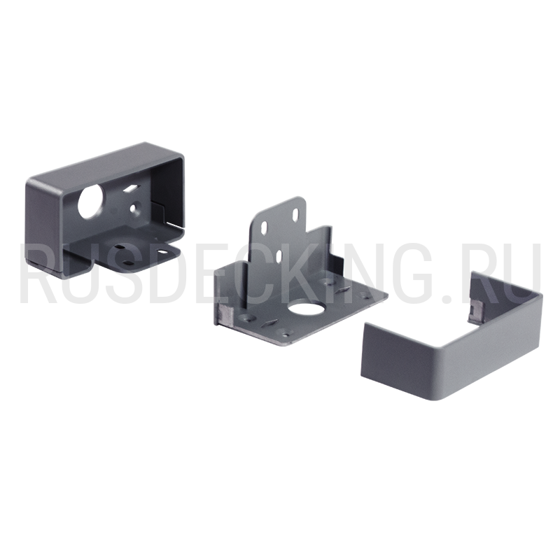 Комплект крепления перил прямое RusDecking Unodeck Серый купить в Славянске-на-Кубани