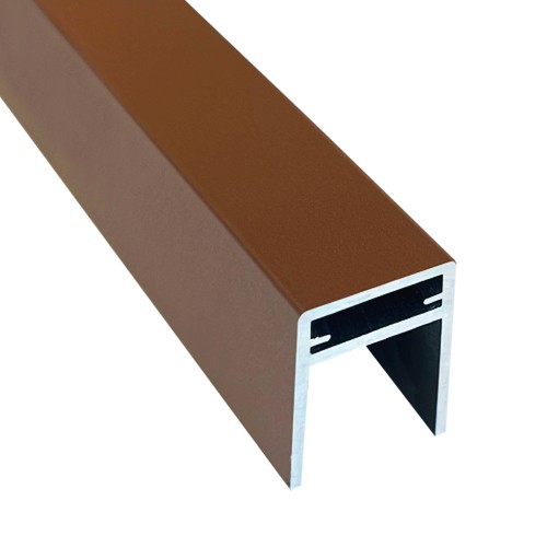Алюминиевый П-профиль EasyDecking Коричневый купить в Славянске-на-Кубани