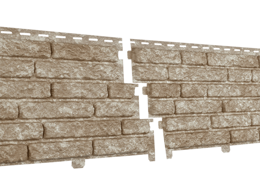 Фасадные панели Ю-Пласт, Stone House Quartzite, Светлый Бежевый купить в Славянске-на-Кубани