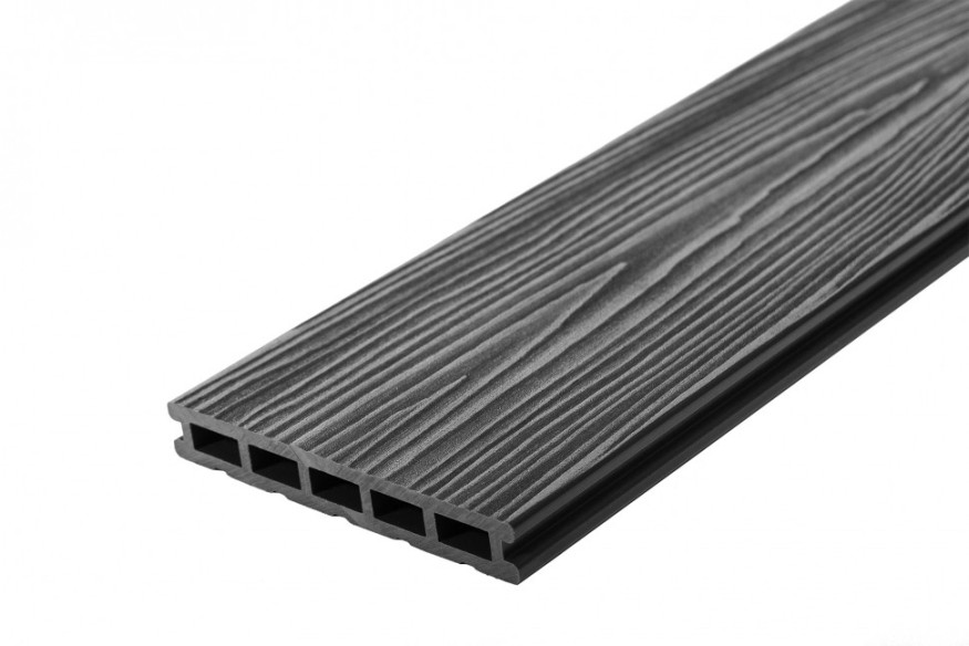 Террасная доска из ДПК RusDecking Unodeck Mogano - Цвет графит купить в Славянске-на-Кубани