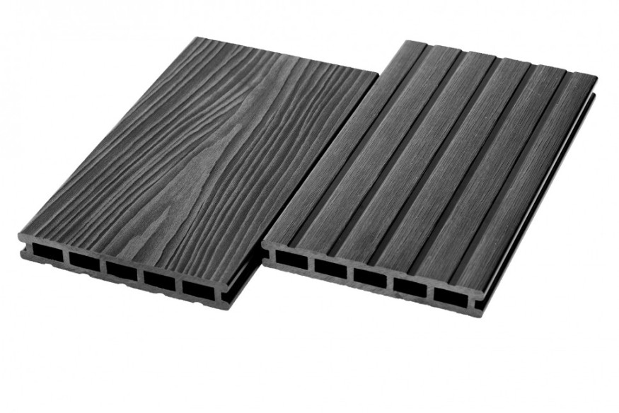 Террасная доска из ДПК RusDecking Unodeck Mogano - Цвет графит купить в Славянске-на-Кубани