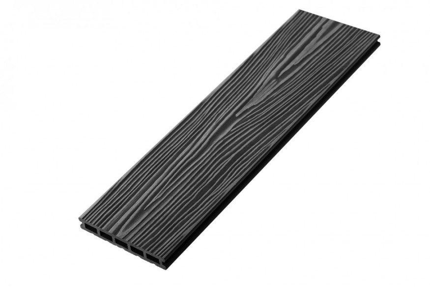 Террасная доска из ДПК RusDecking Unodeck Mogano - Цвет графит купить в Славянске-на-Кубани
