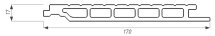Фасадная панель из ДПК WOODVEX, Select, Вуд