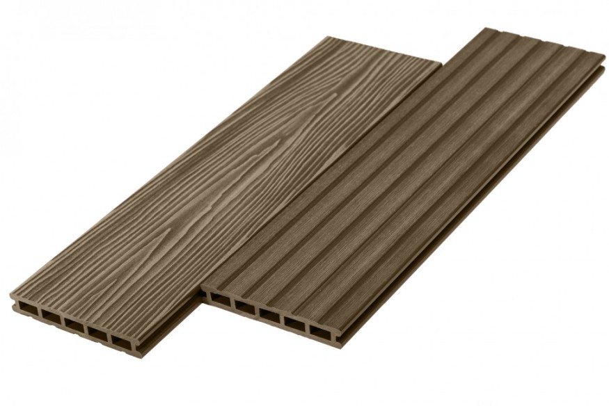 Террасная доска ДПК RusDecking Unodeck Могано - Цвет ореха купить в Славянске-на-Кубани