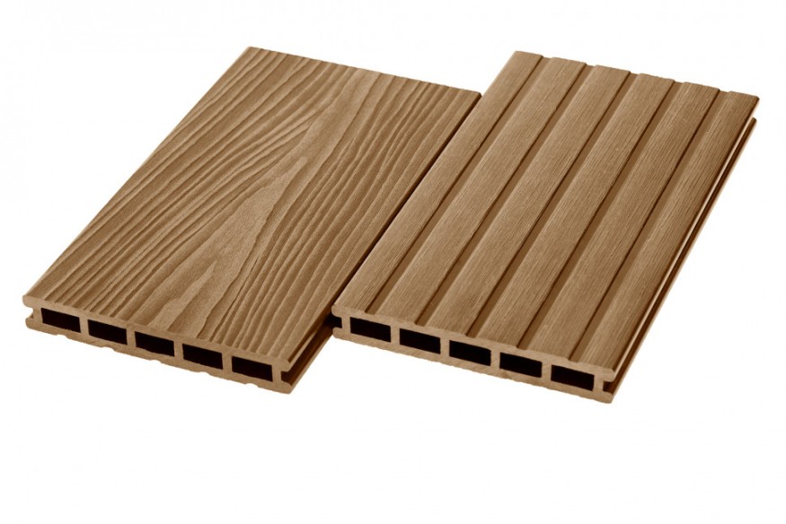 Террасная доска ДПК RusDecking Unodeck Могано - Цвет ореха купить в Славянске-на-Кубани