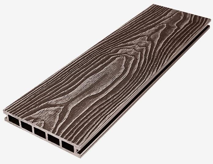 Террасная доска из ДПК RusDecking Unodeck Vintage - Цвет Венге купить в Славянске-на-Кубани