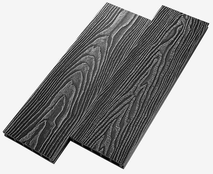 Террасная доска из композитного материала RusDecking Unodeck Vintage - Цвет Графит купить в Славянске-на-Кубани
