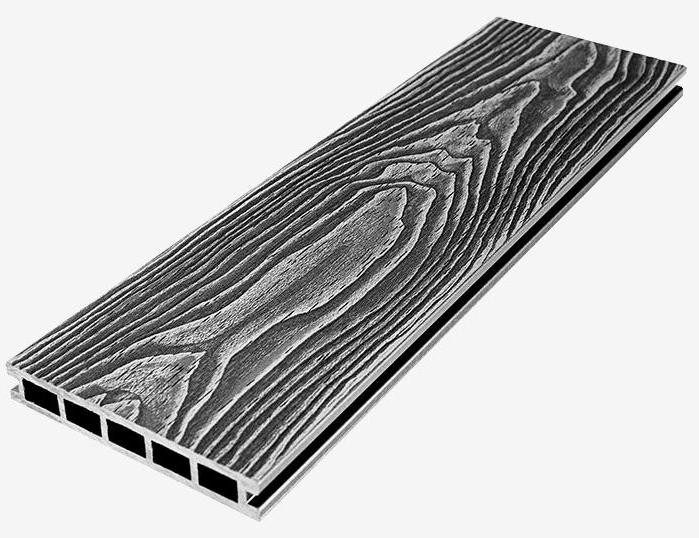 Террасная доска из композитного материала RusDecking Unodeck Vintage - Цвет Графит купить в Славянске-на-Кубани