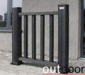 Ограждение из ДПК Outdoor Classic 3D STORM черного цвета купить в Славянске-на-Кубани