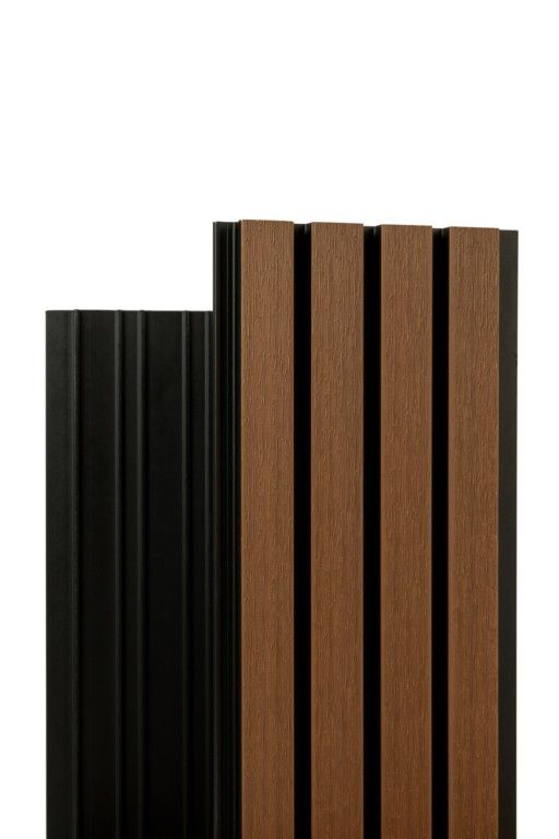 Реечная фасадная панель Ecodecking Скай Коэкструзия Тик купить в Славянске-на-Кубани