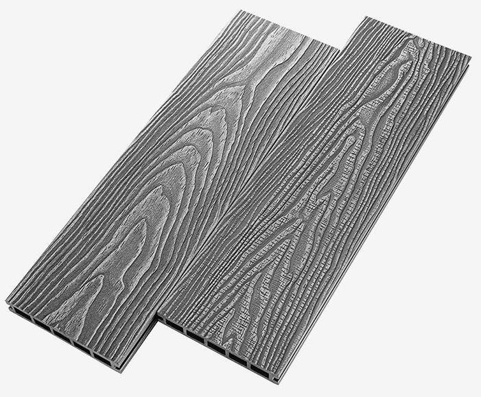 Террасная доска из ДПК RusDecking Unodeck Vintage - Цвет: Серый купить в Славянске-на-Кубани