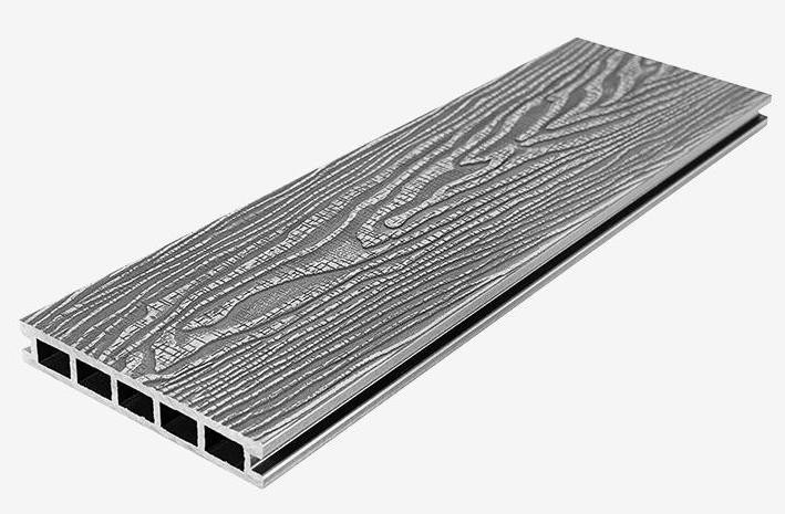 Террасная доска из ДПК RusDecking Unodeck Vintage - Цвет: Серый купить в Славянске-на-Кубани