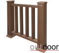 Ограждение из ДПК Outdoor Classic 3D STORM в коричневом миксе. купить в Славянске-на-Кубани