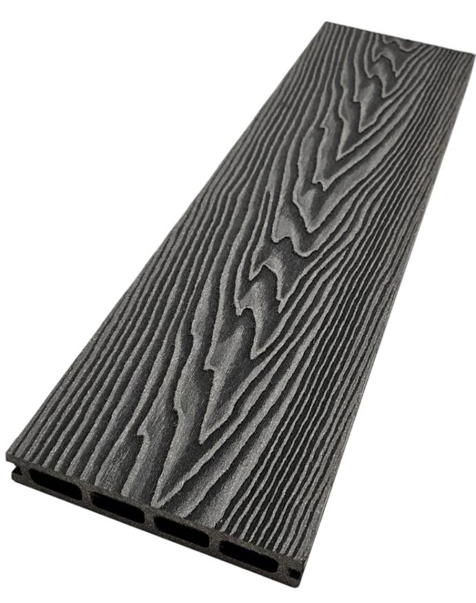 Террасная доска ДПК NanoWood 3D Double Антрацит купить в Славянске-на-Кубани