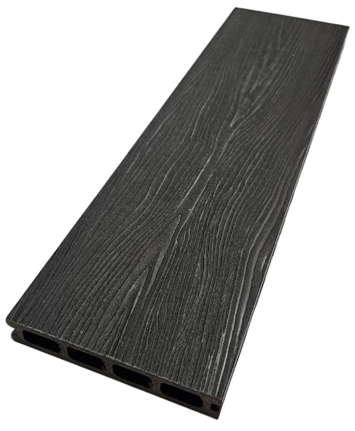 Террасная доска ДПК NanoWood 3D Double Антрацит купить в Славянске-на-Кубани