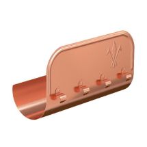 Ограничитель перелива прямой Aquasystem, медный, 150/100 мм