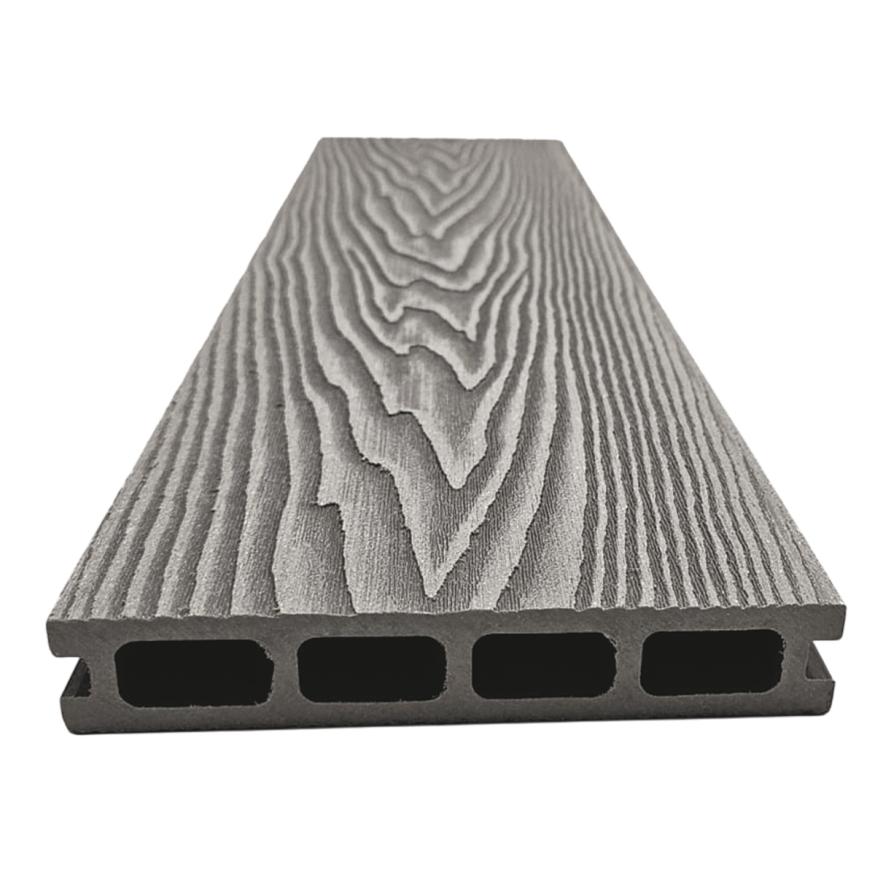Террасная доска ДПК NanoWood 3D Double Серый купить в Славянске-на-Кубани