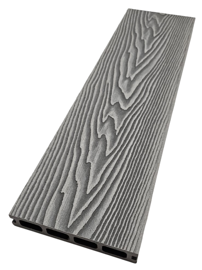 Террасная доска ДПК NanoWood 3D Double Серый купить в Славянске-на-Кубани