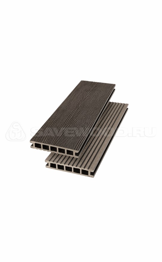 Террасная доска ДПК SaveWood, SW Ornus (R), Темно-коричневый купить в Славянске-на-Кубани
