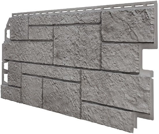 Фасадная панель VOX Sandstone (Сандстоун) светло-серого цвета купить в Славянске-на-Кубани