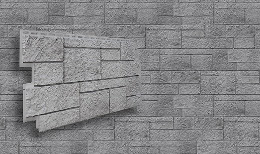 Фасадная панель VOX Sandstone (Сандстоун) светло-серого цвета купить в Славянске-на-Кубани