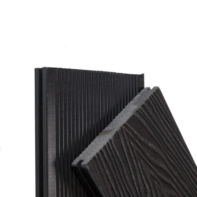 Террасная доска Ecodecking Экстра 3D Графит купить в Славянске-на-Кубани