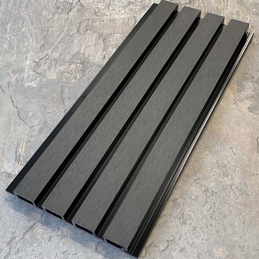 Фасадная реечная панель EasyDecking, Wood-X, Черное дерево купить в Славянске-на-Кубани