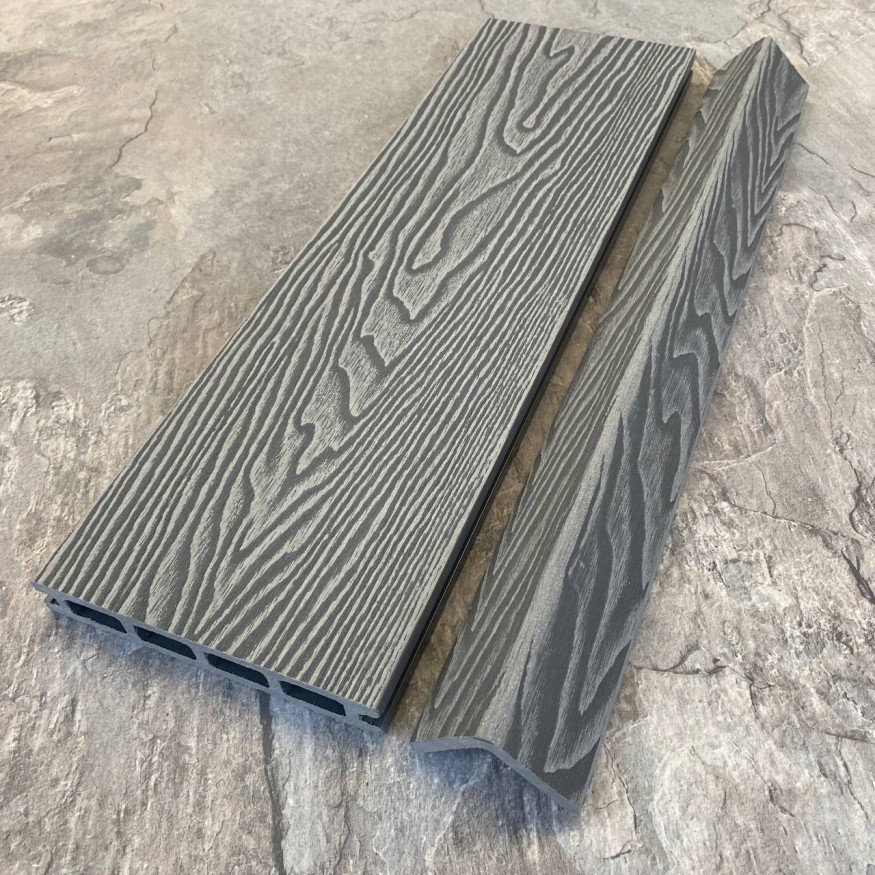 Террасная доска ДПК EasyDecking, Wood-X, Серый купить в Славянске-на-Кубани