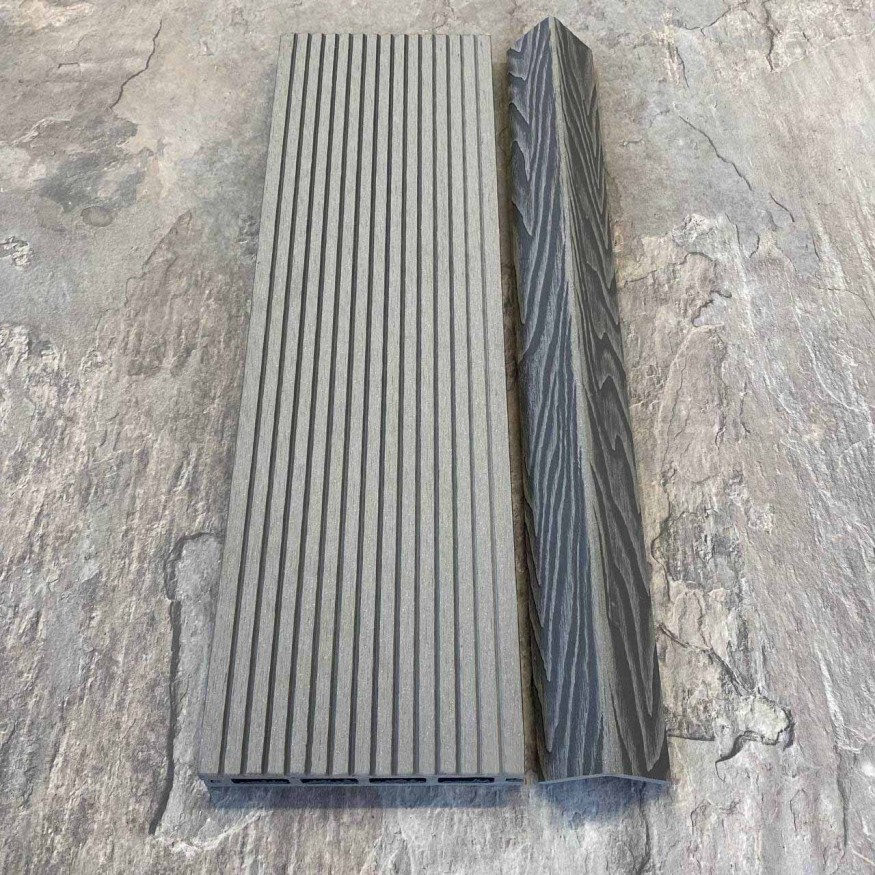 Террасная доска ДПК EasyDecking, Wood-X, Серый купить в Славянске-на-Кубани