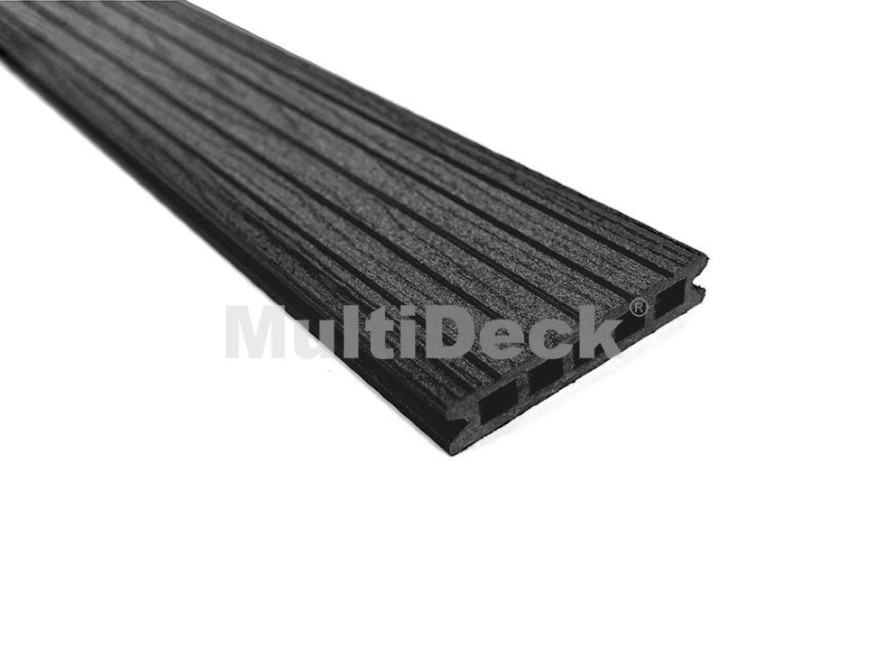 Террасная доска из ДПК MultiDeck Pro Цвет: Черный бархат купить в Славянске-на-Кубани