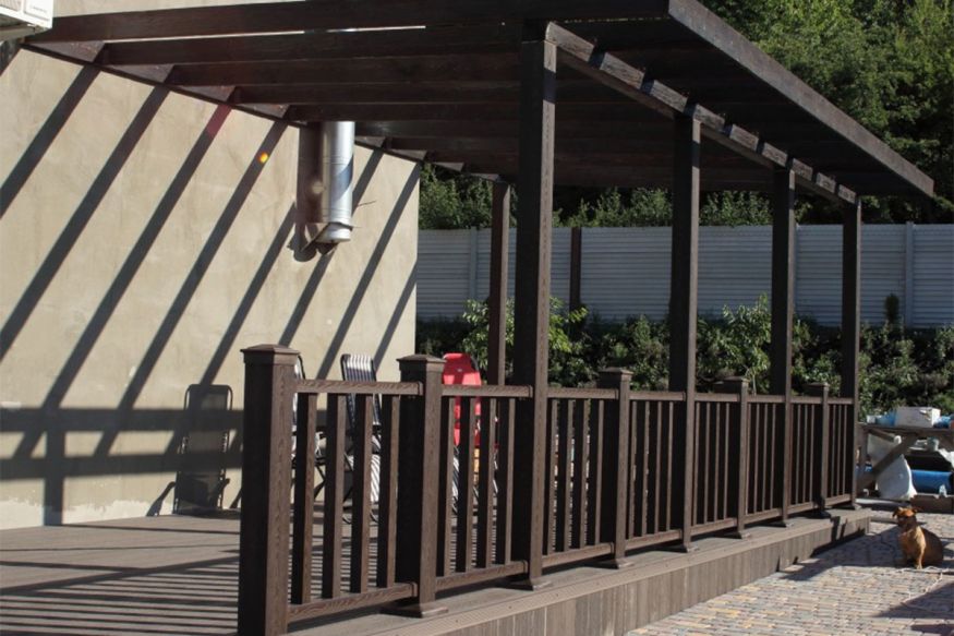 Комплект ограждения Holzhof Венге купить в Славянске-на-Кубани
