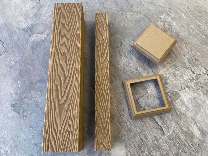 Столб для ограждения из ДПК EasyDecking, Wood-X, Дуб купить в Славянске-на-Кубани