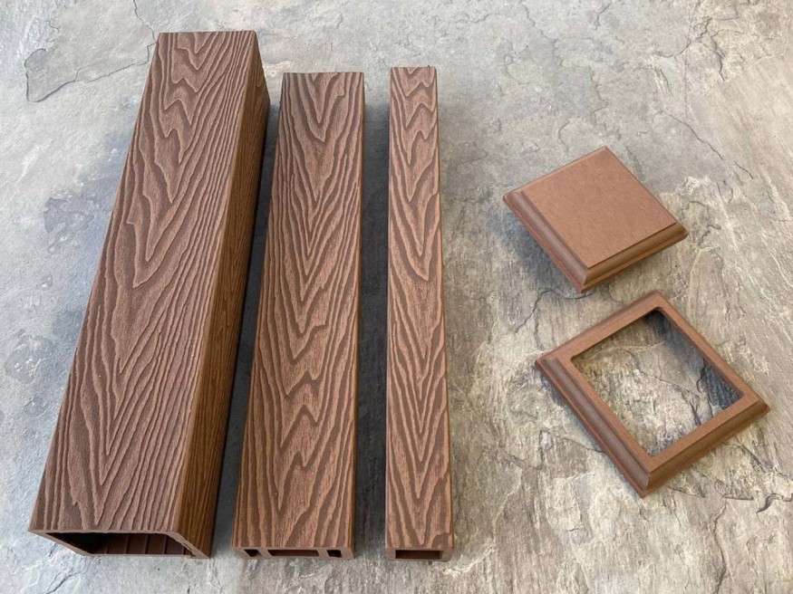 Столб для ограждения из ДПК EasyDecking, Wood-X, Коричневый купить в Славянске-на-Кубани
