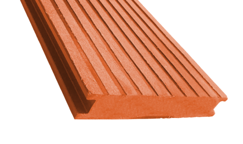 Террасная доска ECODECKING Premium из ДПК в цвете терракот купить в Славянске-на-Кубани