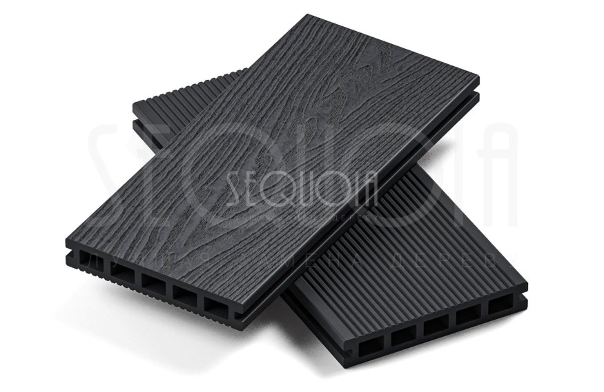 Доска террасная ДПК 3D SEQUOIA Evolution WOOD BLACK купить в Славянске-на-Кубани