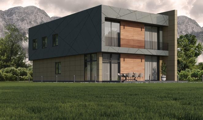 Фиброцементные панели Roofas COLOR Line Серый купить в Славянске-на-Кубани