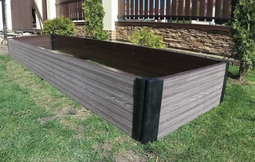 Доска для грядок NauticPrime из ДПК, серого цвета, размеры 300х30х2950 мм купить в Славянске-на-Кубани