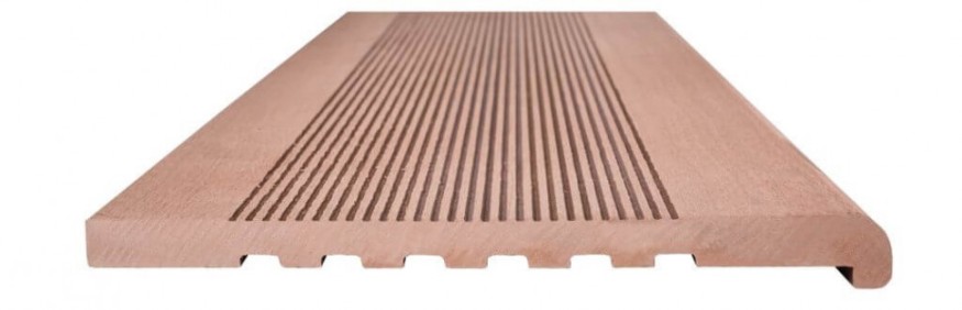 Ступени из ДПК NanoWood - Какао, полнотелые купить в Славянске-на-Кубани
