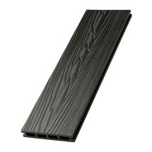 Террасная доска ДПК NanoWood New 3D тиснение + вельвет Графит