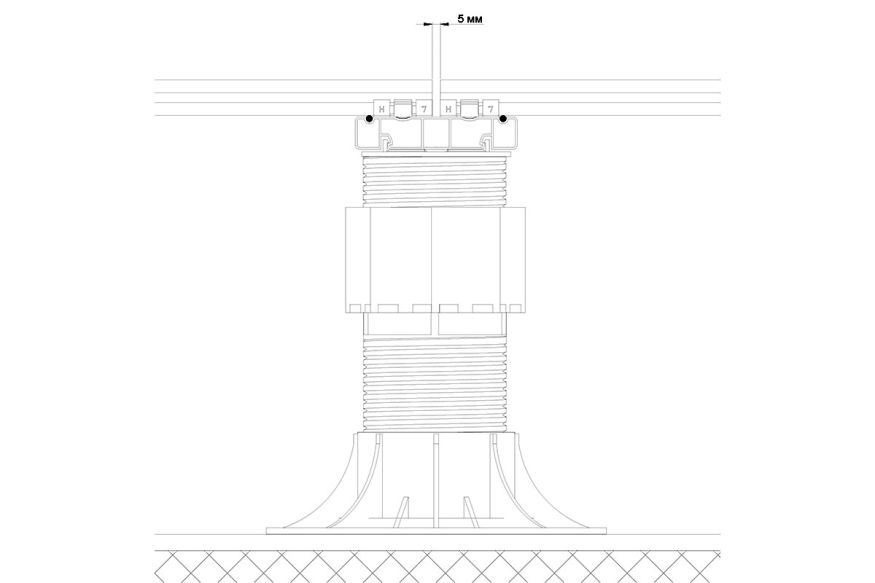 Лага Алюминий Holzhof HILST JOIST стыковочная SLIM MAX купить в Славянске-на-Кубани