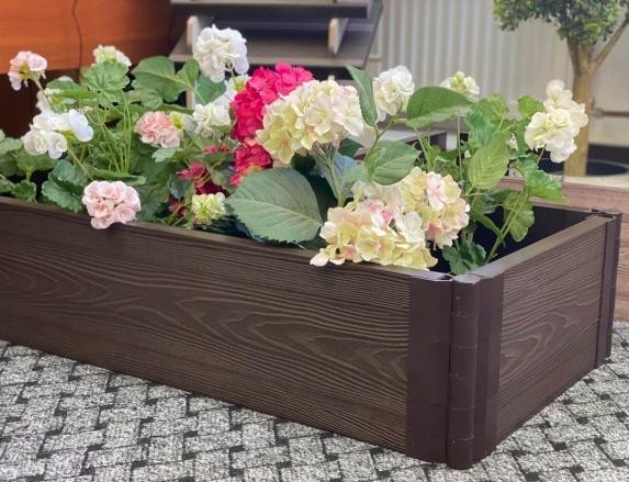 Доска для грядок и клумб из ДПК 3D, 25х150х2950, цвет венге. купить в Славянске-на-Кубани
