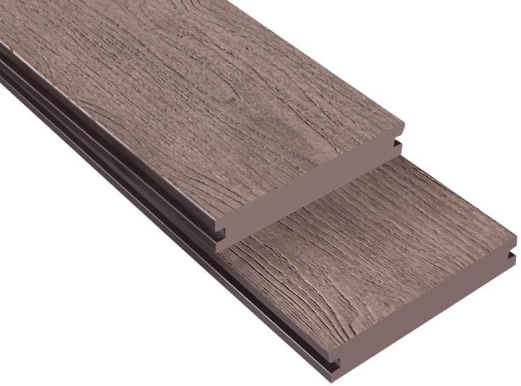 Террасная доска ДПК Outdoor 3D полнотелая NEVADA/CALIFORNIA BROWN коричневый микс. купить в Славянске-на-Кубани