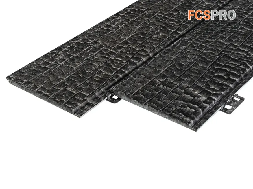 Фиброцементная панель FCSPRO Decor Wood Click Угольное купить в Славянске-на-Кубани