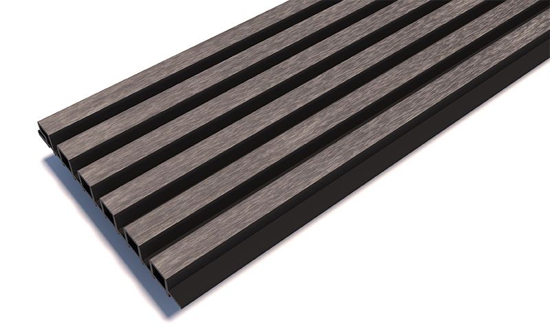 Реечные панели Woodwex, Lines Ultra, Smoke gray купить в Славянске-на-Кубани